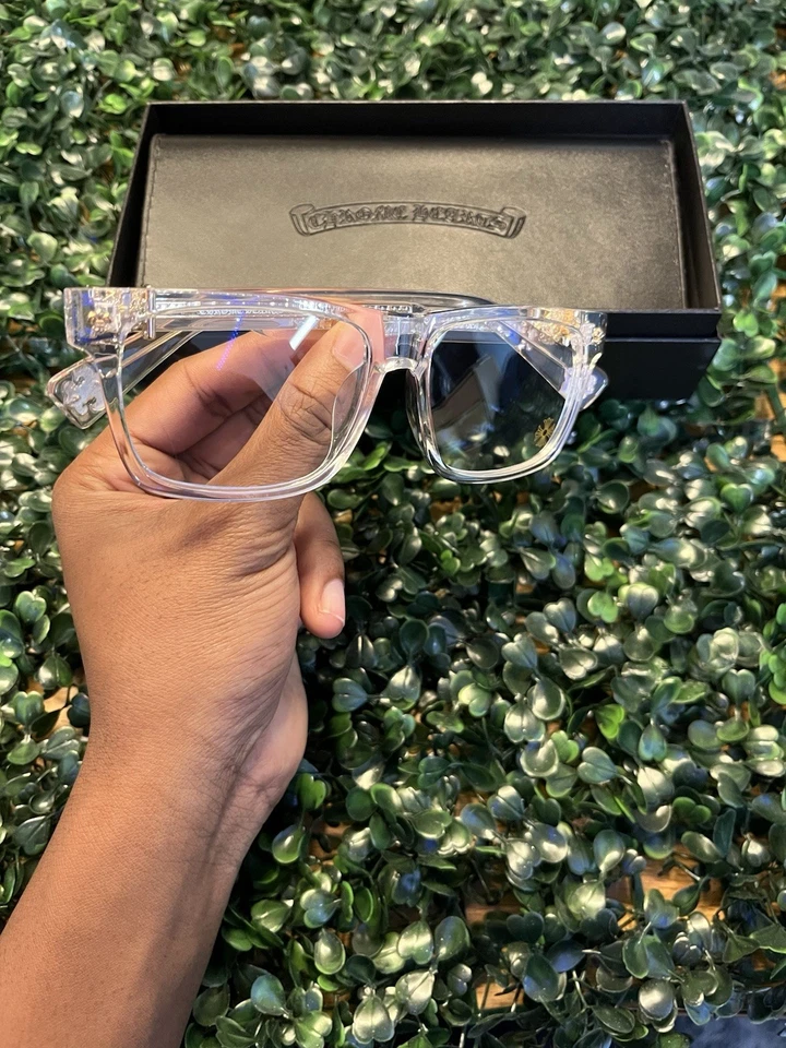 Gafas estilo corazón cromadas “claras y doradas” luz azul Foto 2 de 4