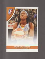 shameka christon,dominique canty,2010 wnba,2- sided card chicago sky