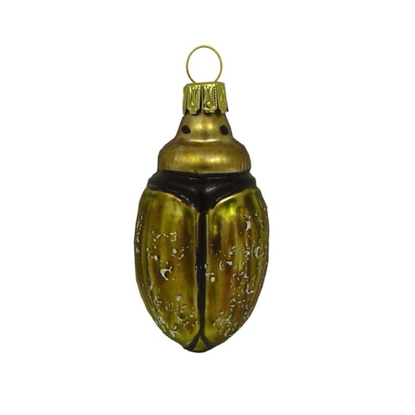 Haberland Christbaumschmuck,-Kugel - SkarabäUs Bronzegold 7Cm-image