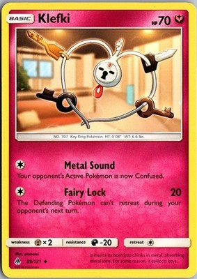 Klefki 89/131 Uncommon Forbidden Light Lightly Played Pokemon Card TCG Single