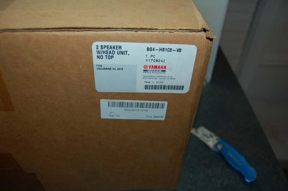 NEW GENUINE Yamaha BG4-H81C0-V0-00 2 Speaker W/Head Unit No Top FACTORY OEM PART - Image 3 of 4