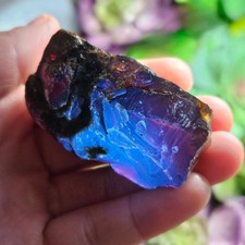 Blue Amber Specimen, Raw Amber