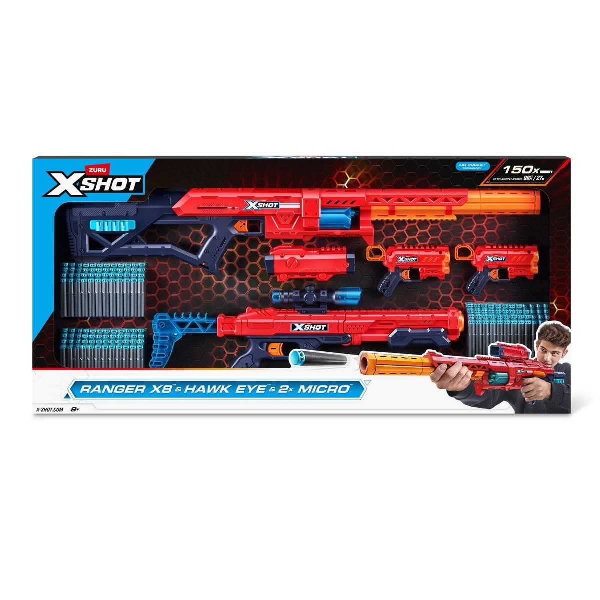 ZURU X-SHOT PRO Series Fury-X and Longshot Combo Pack | eBay