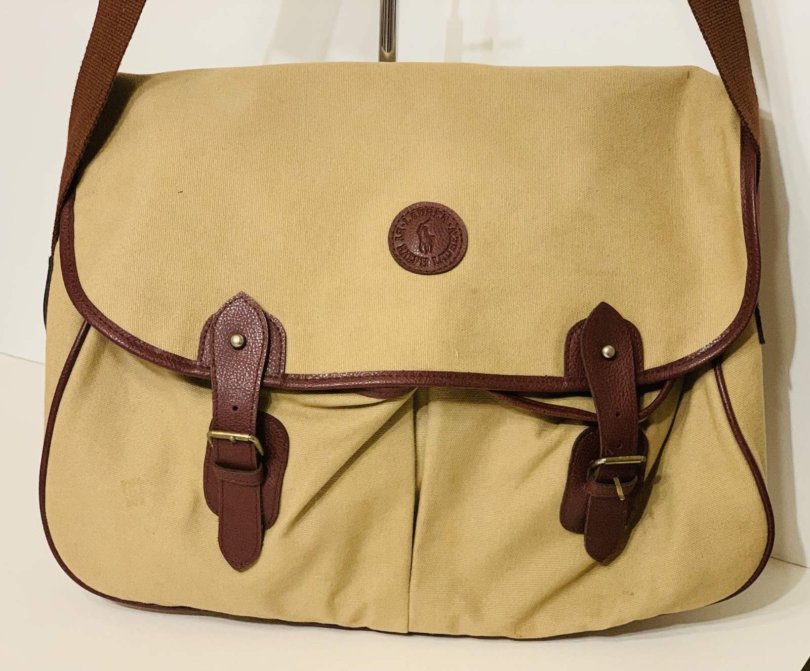 Vintage Ralph Lauren Safari Shoulder Reporter Mes… - image 2