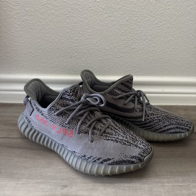Adidas Yeezy Boost 350 V2 Beluga 2.0 Gray Primeknit Low Top AH2203 Size 10 Used