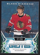 NICOLAS BEAUDIN 2020-21 UPPER DECK BLACK DIAMOND HOCKEY ROOKIE GEMS SP/99 #RG-NB