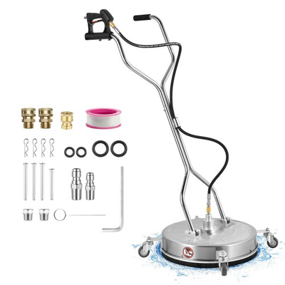 #ad 20quot; 24quot; Pressure Washer Surface Cleaner 4000PSI Stainless Steel w Dual Handle $252.56