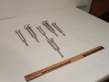 Tuning Fork Set Lot of 6 Weighted Sound Healing Therapy Vibration Medical