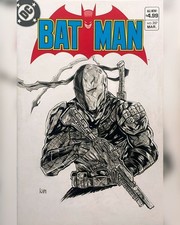 Deathstroke Original Art Blank Cover (Ink & Screentones) | eBay US (Buy It Now)