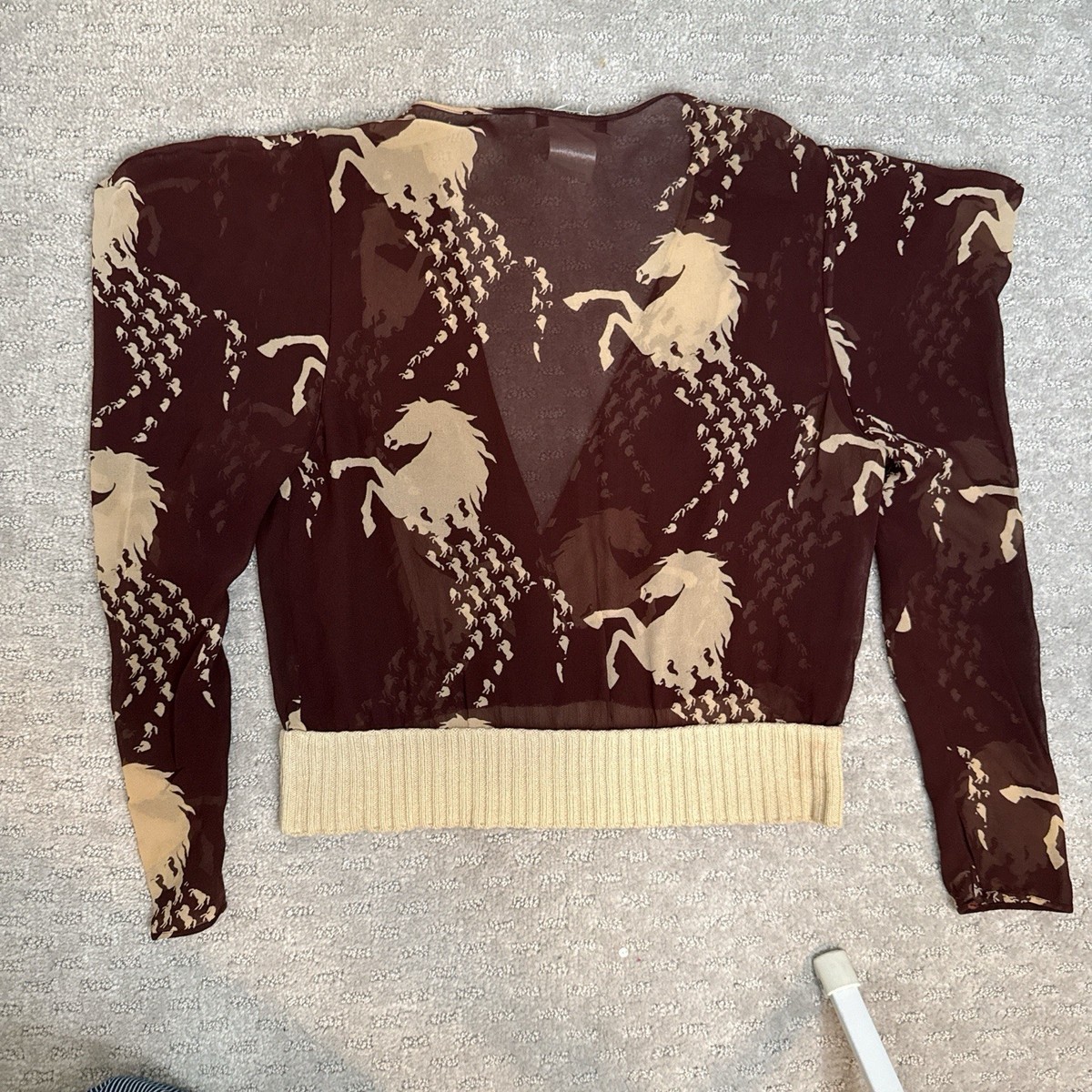 Chloe Spring 2001 Horse print top, Stella Mccartney Size 38, some