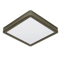 Moderne Flache Deckenleuchte 1X17W Led 2000Lm IP20 3000K Weiß Nickel