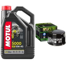 FZS600 Fazer Motul 5000 10w40 4L Oil Filter Kit Yamaha FZS 600 1998-2003 8.73 per litre