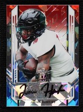 2021 Leaf Metal Draft Red White & Blue Crystals 4/4 Javian Hawkins Auto 0c6