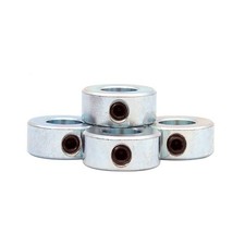 FKG 1/2" Bore Zinc Plated Shaft Collars Solid Steel Set Screws, of 4 
