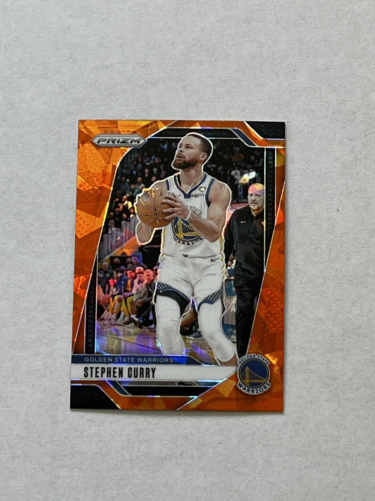 Stephen Curry Panini 2024-25 Prizm Orange Cracked Ice Prizm #134 Warriors