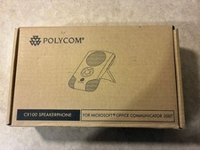 Polycom CX100 USB Conference Speakerphone 2200-44240-001 w/ Case/Camera