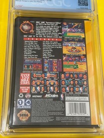 NBA JAM TE (1st Print, BEAUTIFUL!!!!, CGC 8.0) Sega Genesis 32X not WATA PSA VGA