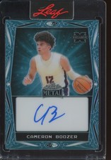 2024 Leaf Metal Prismatic Teal Cameron Boozer 2/99 Auto Autograph