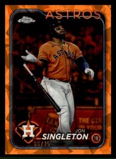 2024 Topps Chrome Update Sapphire Edition #USCS323 Jon Singleton Orange /25