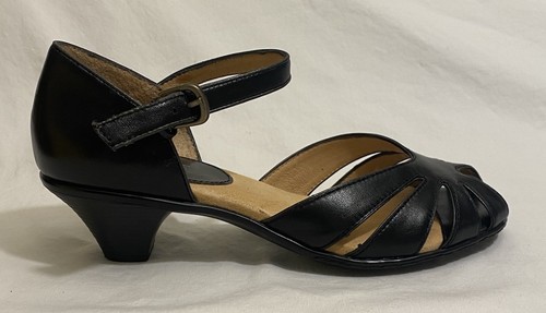 Softspots Women's Mallory Black Sandals /Shoes 6M NEW IN BOX - Picture 4 of 11