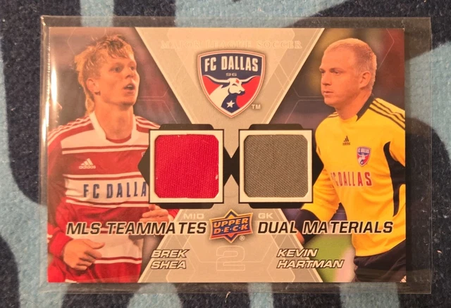 2012 Upper Deck MLS - Mates Dual Materials Brek Shea, Kevin Hartman #TM-DAL (MEM)
