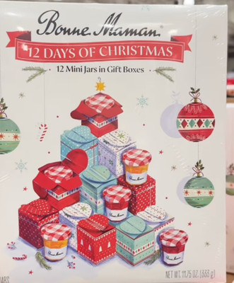 Bonne Maman Advent Calendar 12 Mini Jams Spreads in Gift Boxes 6/2026 NEW Rare