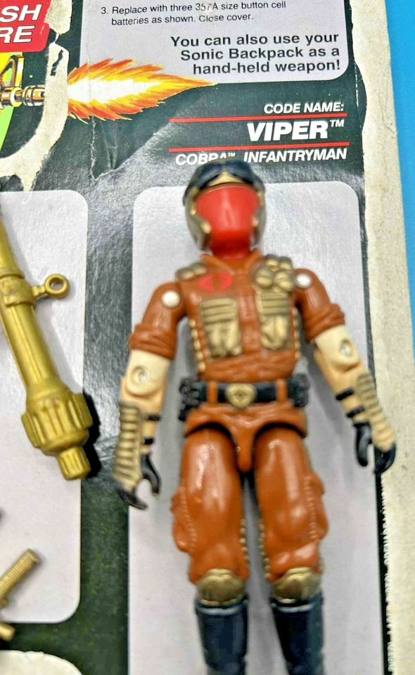 Viper V3 Sonic FIghters  1991 G.I. Joe Hasbro Vintage Action Figure Full FC - Image 4 of 4