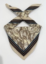 MAN HANDKERCHIEF CELINE Gold Chain Geometric COTTON POCKET ART SQUARE 18