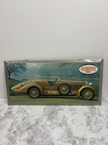 GENESEE BEER  SIGN P -129  ROCHESTER NY   1924  HISPANO SUIZA Metal lithography