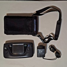 SEGA Game Gear Model 2110 Handheld System w - Adapter/Case/Game Read Description
