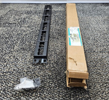 PANDUIT CPP24WBLY: 24-Port Mini-Com  Flat Modular Patch Panel, Black