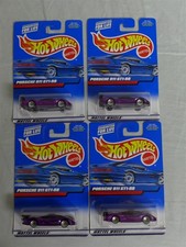 Lot of 4 Hot Wheels Purple 2000 PORSCHE 911 GT1-98 172 - New/Sealed
