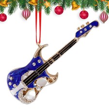 WALENGIF Guitar Christmas Ornament 2025 - Metal Medium, Blue