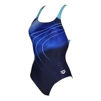 Arena Damen Badeanzug Guiding Star Swim Pro, Blau Multi, DE36 UK/USA32