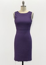 Vintage Dolce & Gabbana purple Sleeveless Sheath Dress Made in Italy Sz 2/xs