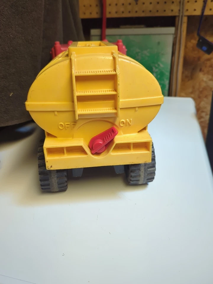 "Camión de cosas Tuff vintage Mattel 1979 camión de aceite de alta resistencia grande de plástico de 16""" Foto 4 de 4