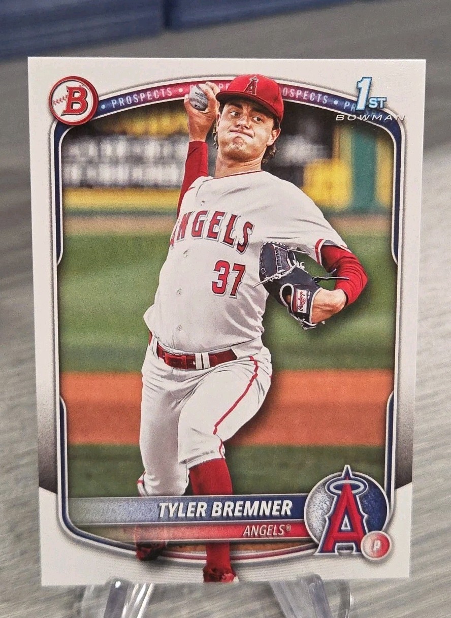 Tyler Bremner 2025 Bowman Draft Paper 1st Bowman #BD-37 Los Angeles Angels