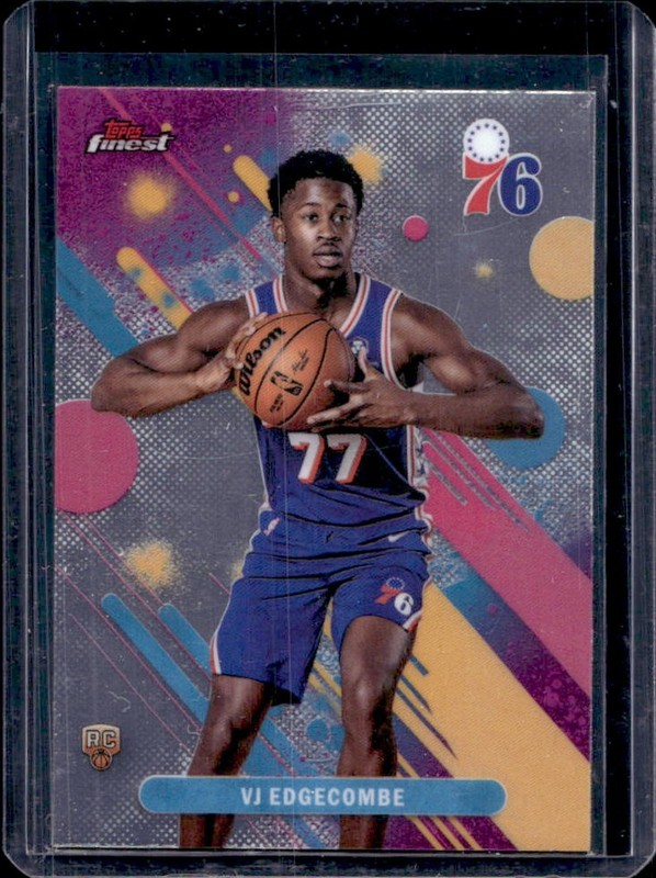 2025-26 Topps Finest VJ Edgecombe Common RC Rookie #3 76ers