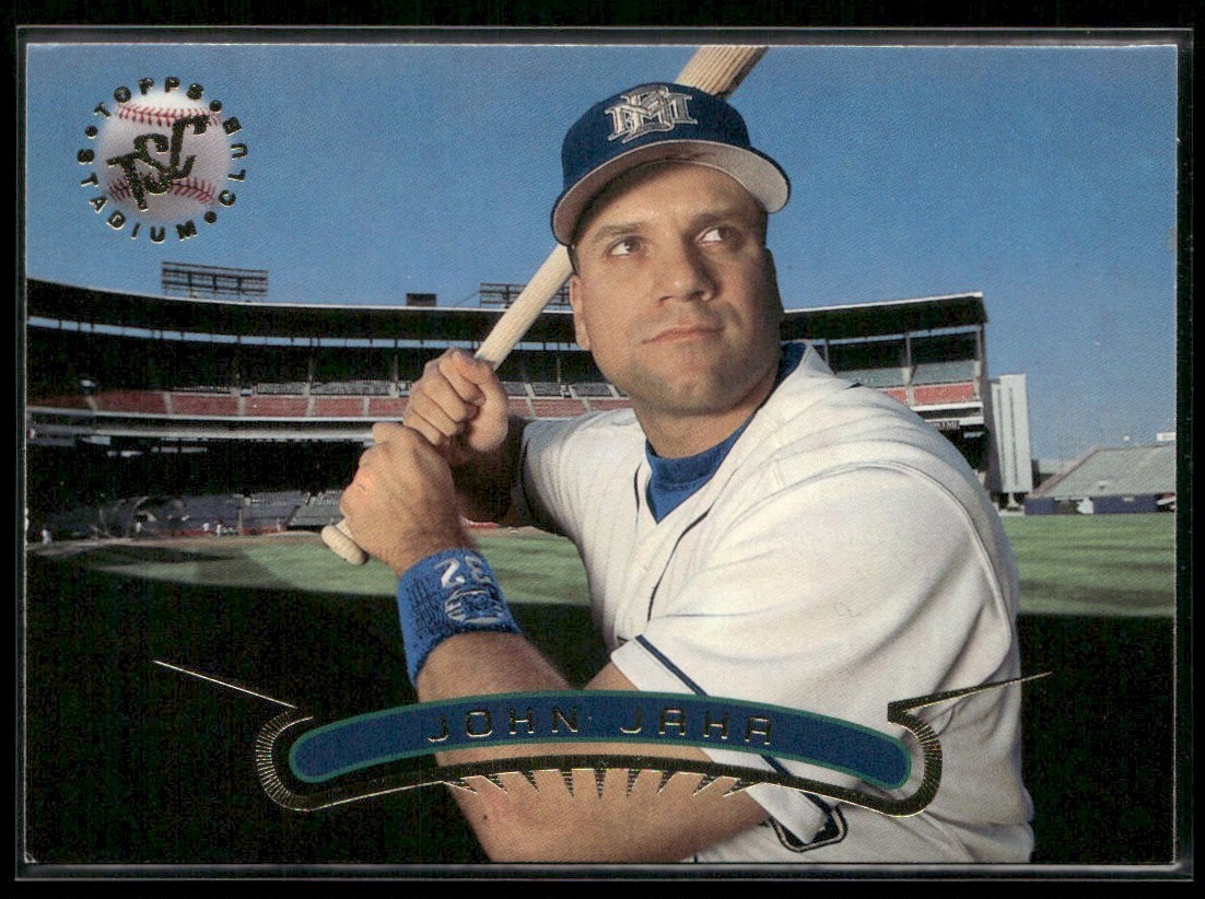 1996 TOPPS STADIUM CLUB JOHN JAHA MILWAUKEE BREWERS #102