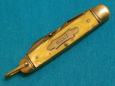 ANTIQUE IMPERIAL KNIFE CO IKCO SCOUTS KNIVES SPORTSMANS UTILITY SURVIVAL VINTAGE