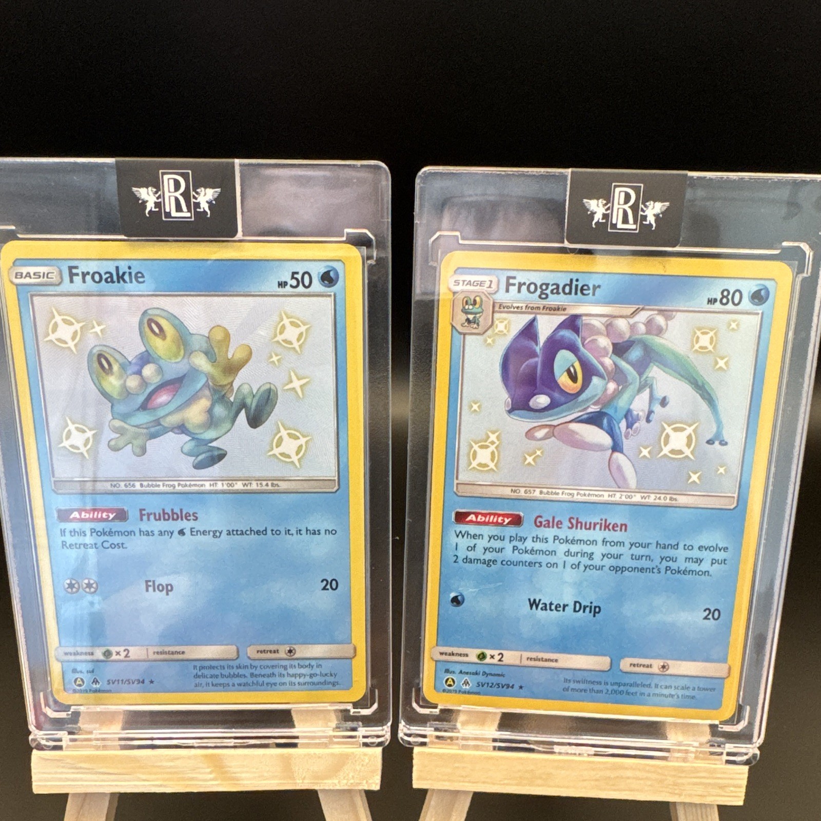 MINT Froakie (SV11) & Frogadier (SV12) Pokemon TCG - English - Comes In Hard Cas