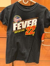 NWT Indiana Fever Caitlin Clark 22 WNBA WNBPA NBA TSHIRT Basketball Medium Black
