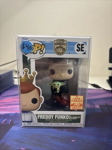 Funko Pop! Star Wars Freddy Funko as Luke Skywalker with Grogu LE4000 +protector