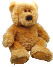 VTG 2000 Animal Alley Big Bear 25" Tan Fluffy Brown Nose Eyes Toys R Us Cottage