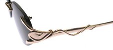 FULL SUN RIMLESS READER READING SUNGLASSES - GOLD - BLACK OR SILVER