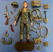 Marauder Task Force WWII US MARINE in CAMO UNIFORM Soldier (4" 1:18) World War 2