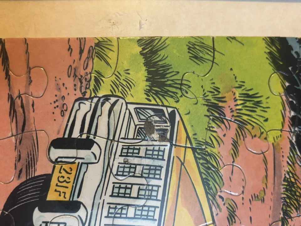 1980 The Incredible Hulk- Marvel 100 Large Piece Jigsaw Puzzle Whitman-Framed - Image 4 of 4