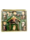 Vintage Mini 8 Piece Christmas Resin Nativity Set Greenbrier Intl NEW Baby