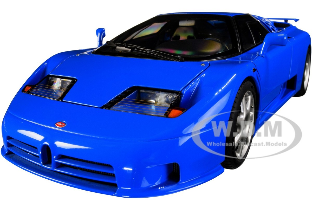 BUGATTI EB110 SS SUPER SPORT FRENCH RACING BLUE 1/18 MODEL