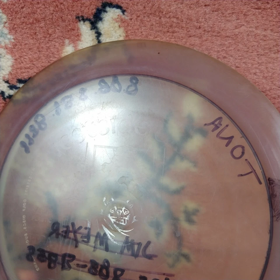 Westside Discs King VIP OOP Rare 174g Gray Disc Golf Used Inked collectible - Image 3 of 4